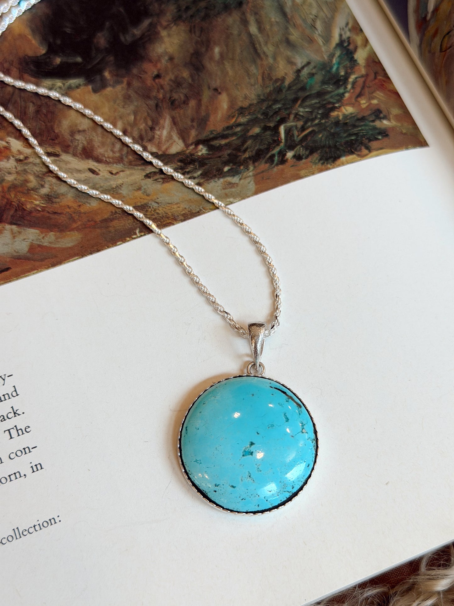 The Full Moon Turquoise Necklace
