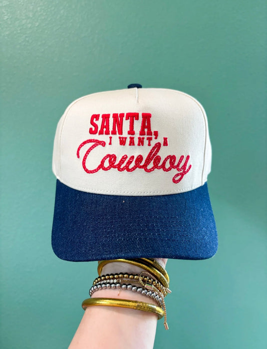The Santa Cowboy Baseball Cap