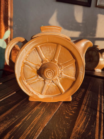 Wagon Wheel Teapot