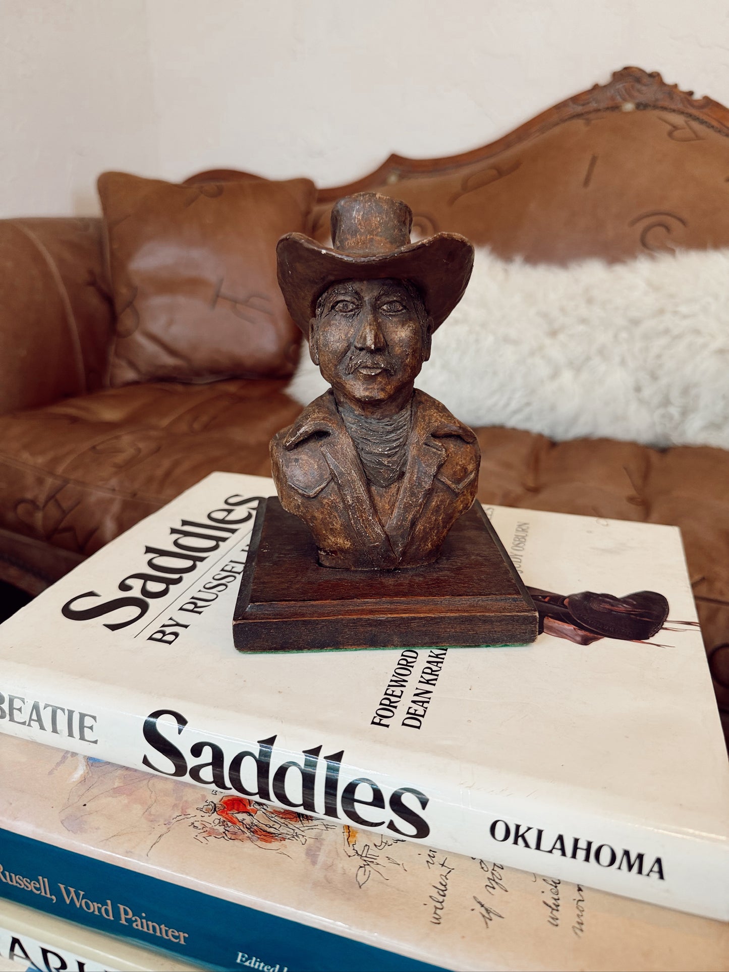Vintage Cowboy Statue