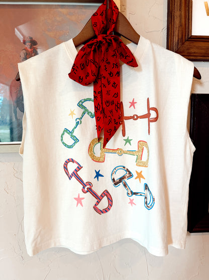 The Bold Horse Bit Muscle Tee
