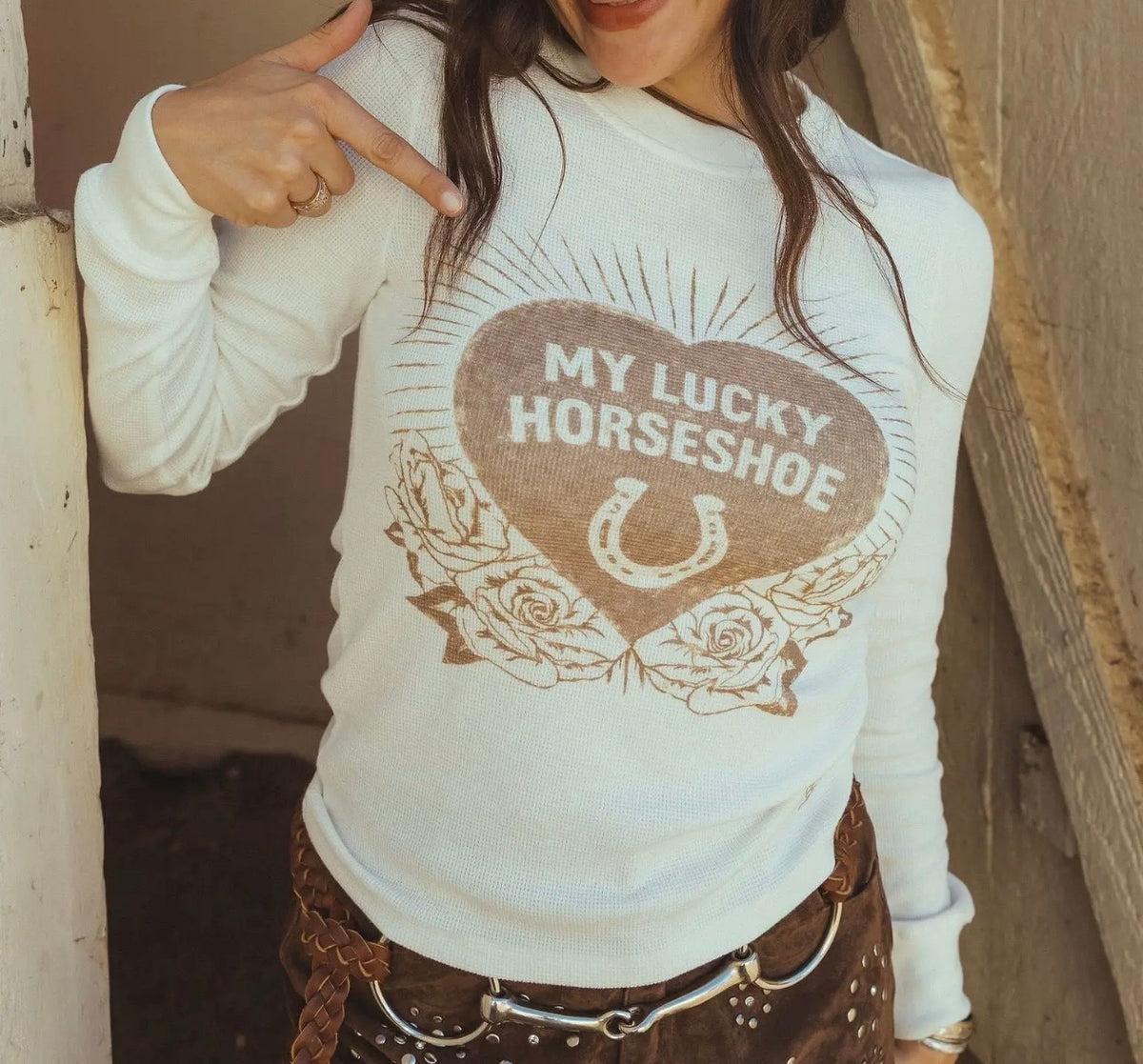 The My Lucky Horseshoe Thermal Top