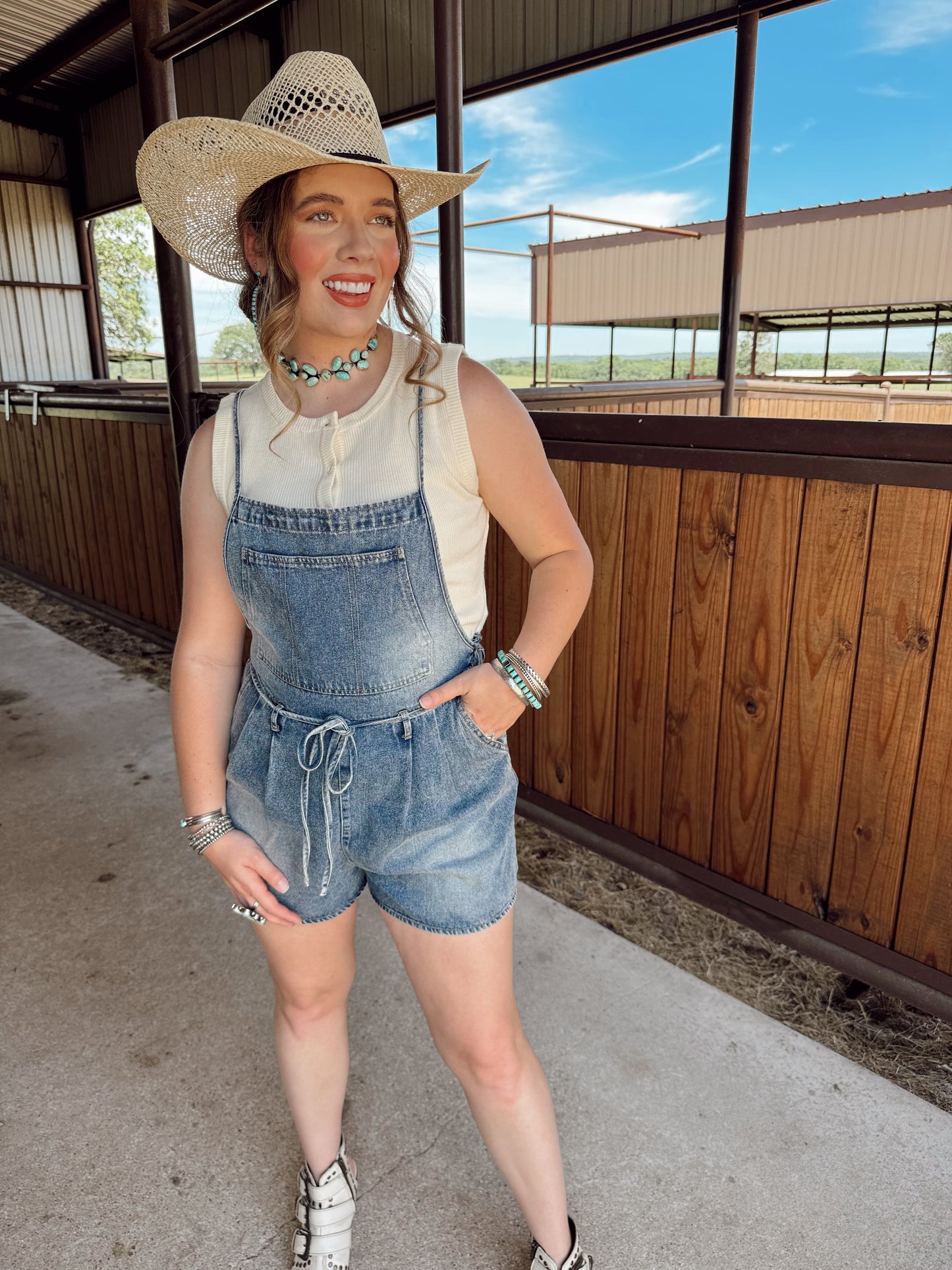 The Durango Denim Romper