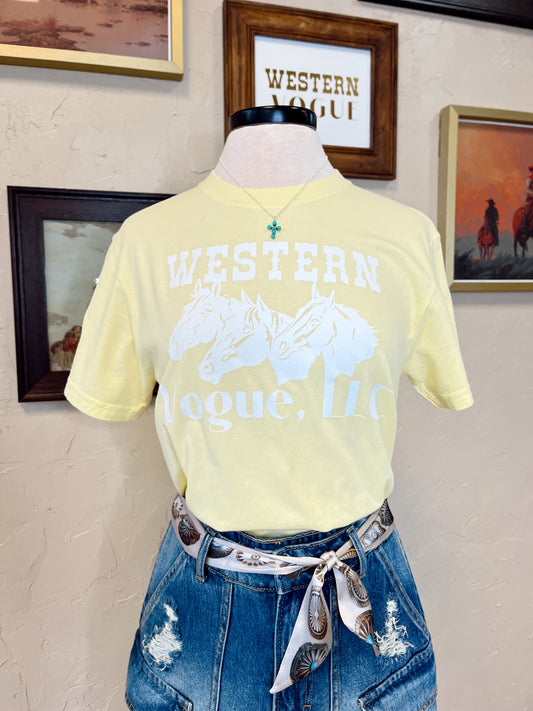 The Tres Amigos Horses Western Vogue T-Shirt