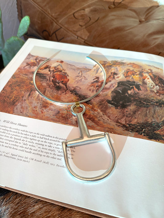 The Mason Large Equestrian Bit Necklace {GOLD + SILVER}