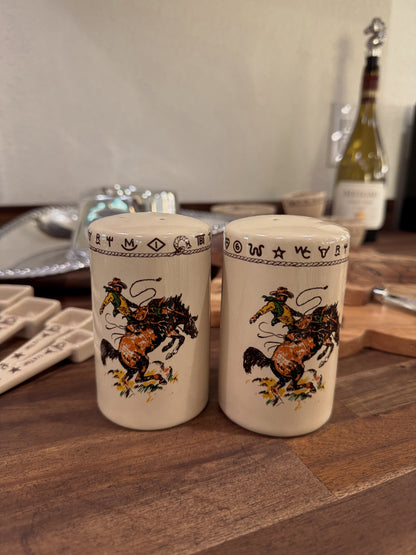 The Bronc Salt & Pepper Shakers