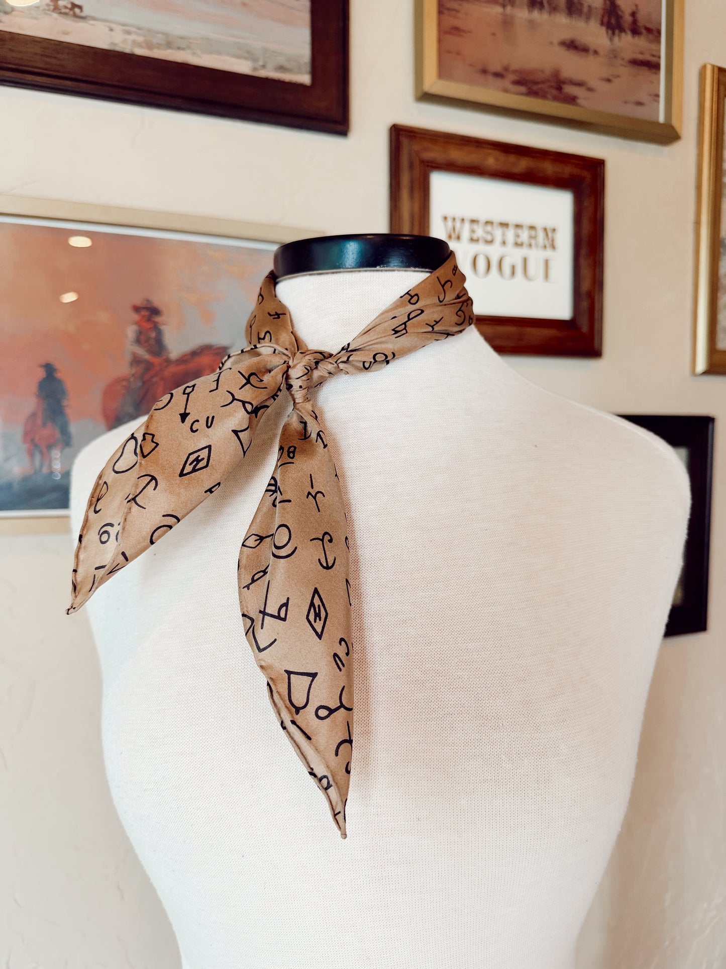 The Mini Brand Wild Rag in Tan