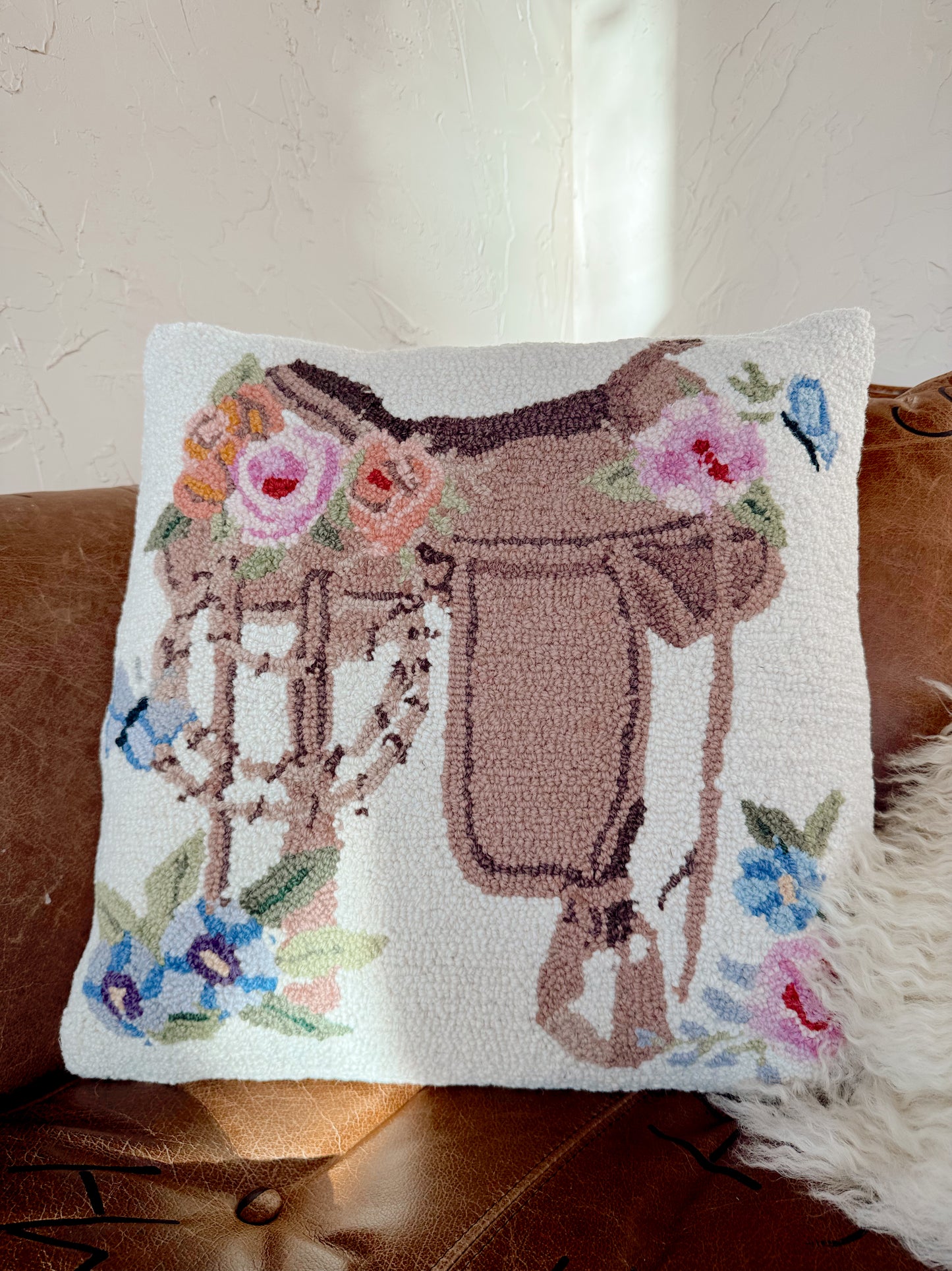 The Floral Saddle Hook Pillow PREORDER