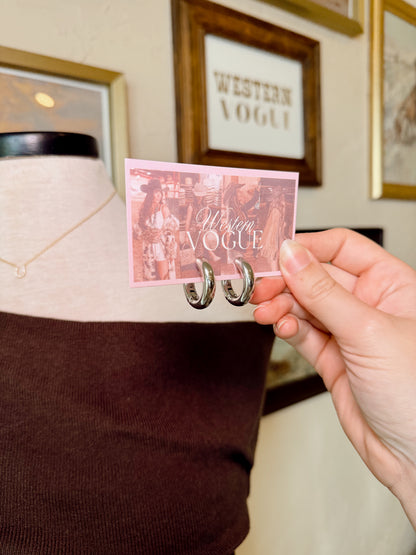 The Chunky Hoop Earrings