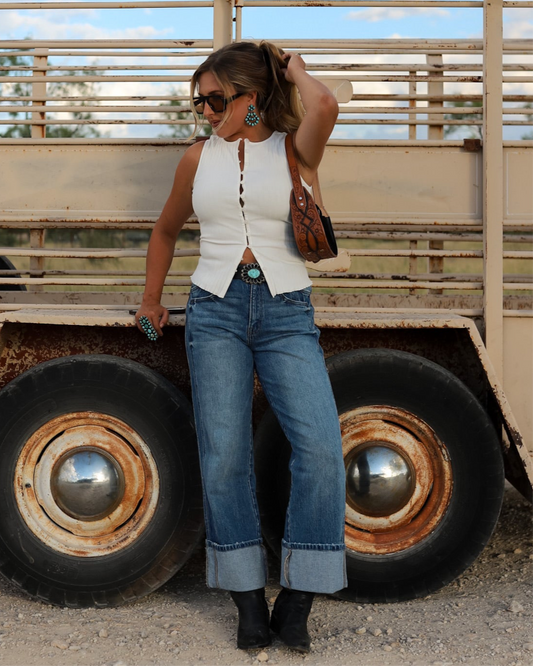 The Fiona Jeans in Dark Wash