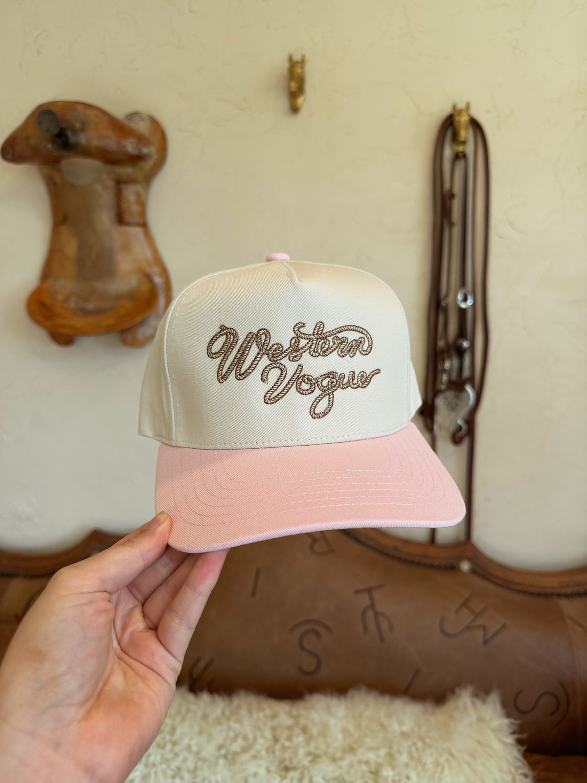 The Pink Western Vogue Rope Baseball Cap