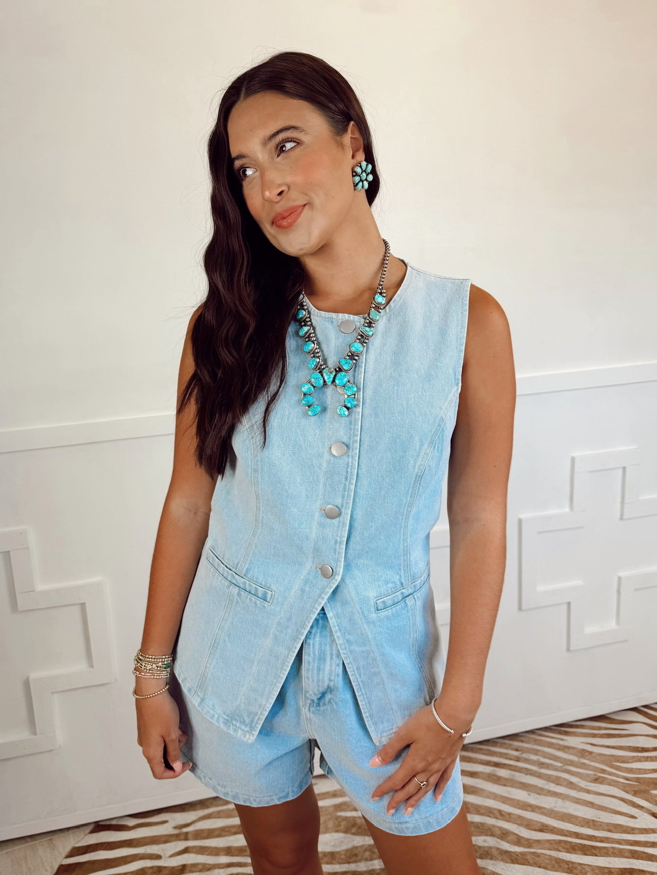 The Dusti Denim Top LARGE