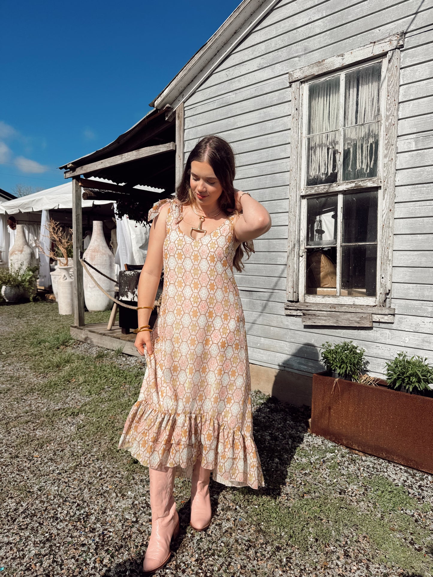 The Allie Falcon Clara Midi Dress