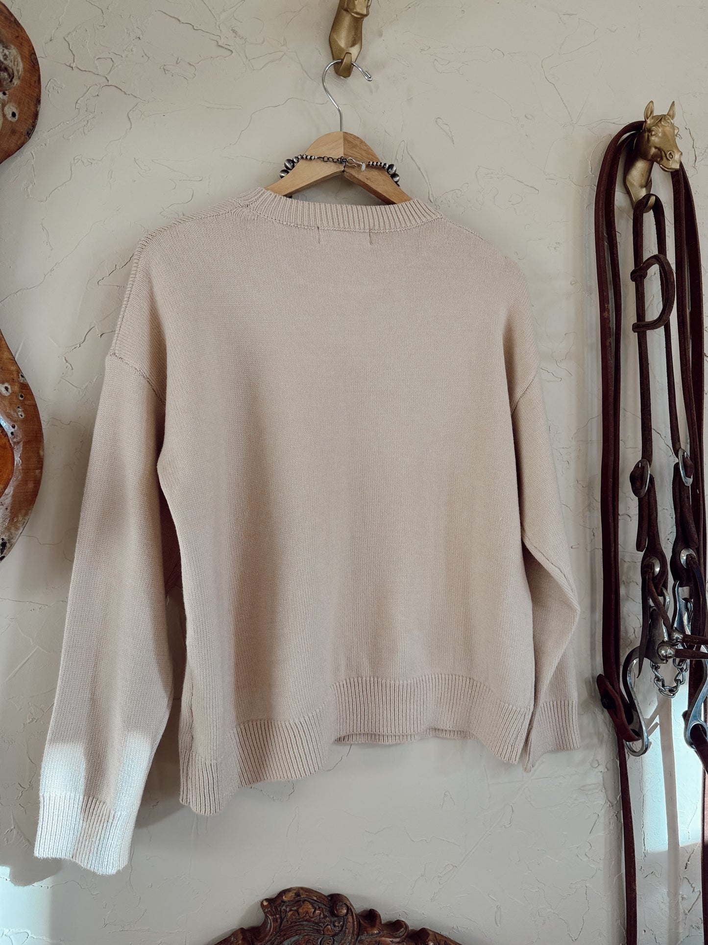 The Cowpony Sweater in Cream
