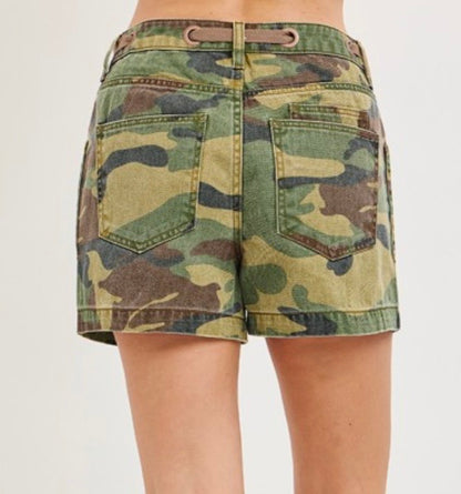 The Camo Denim Shorts