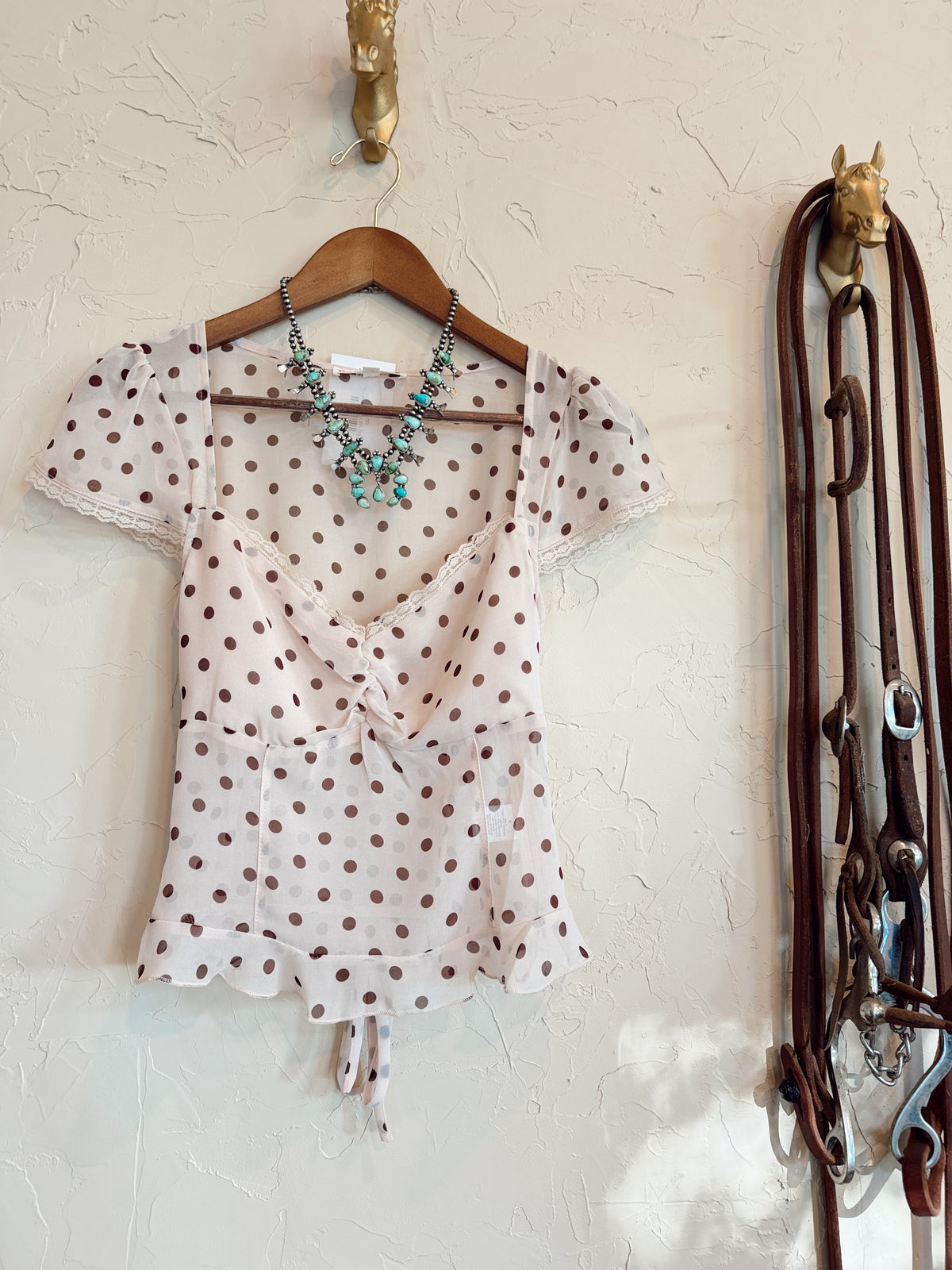 The Pharr Polka Dot Top