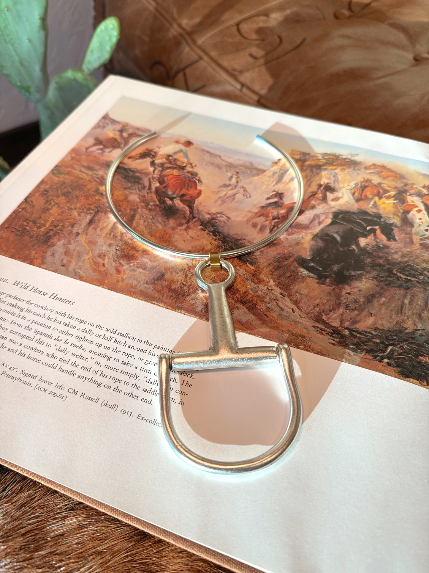 The Mason Large Equestrian Bit Necklace {GOLD + SILVER}