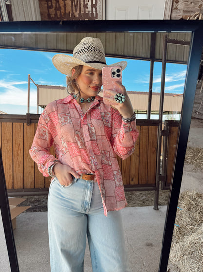 The Bennie Patchwork Top-BEST SELLER