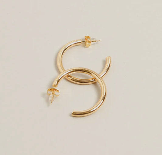 The 14K Gold Dipped Hoop Earrings