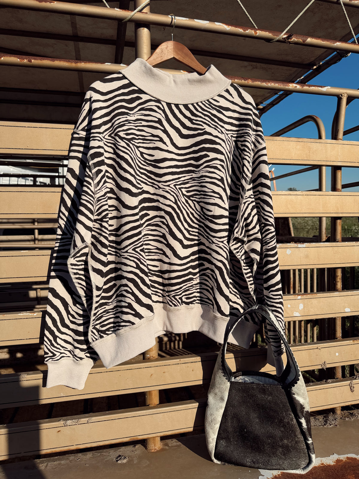 The Zebra Print Sweatshirt