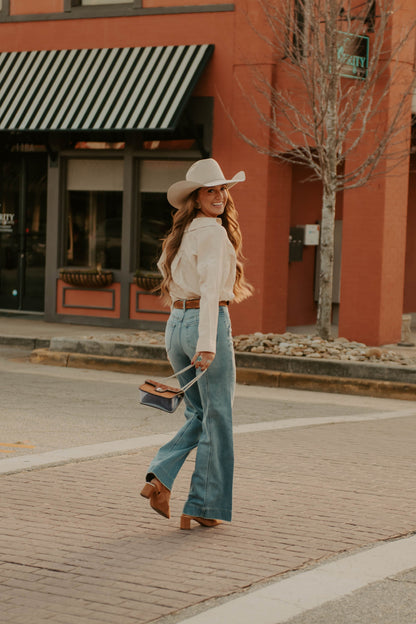 The Tulsa Top in Ecru