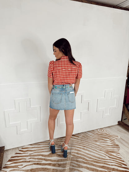 The Creedmore Denim Skirt