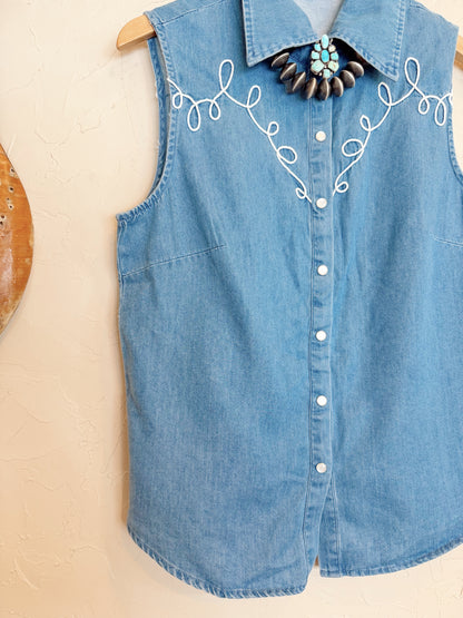 The Dallas Days Denim Top