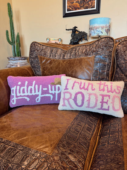 The Giddy Up Hook Pillow