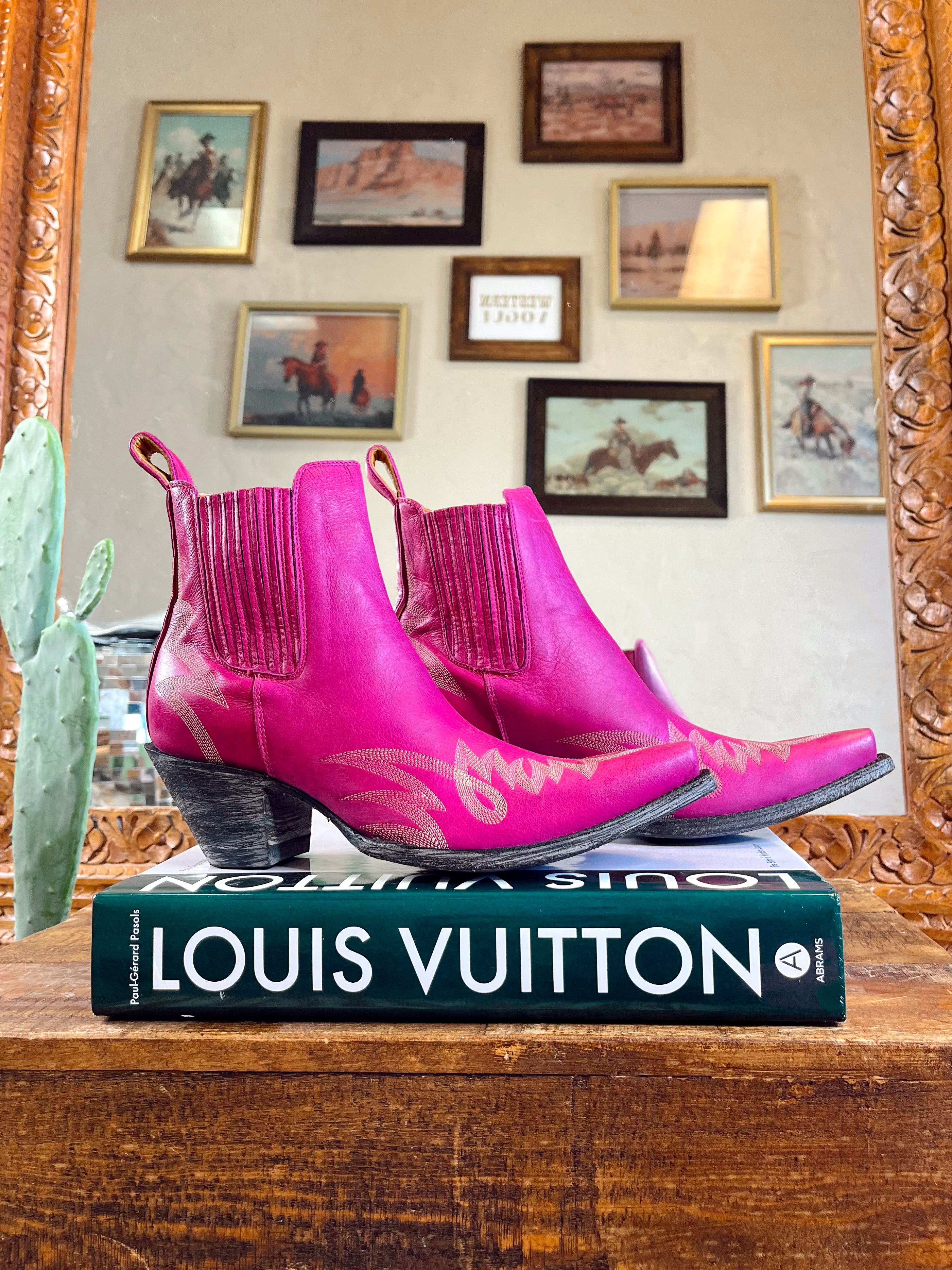 The Old Gringo Gaucho Booties in Pink