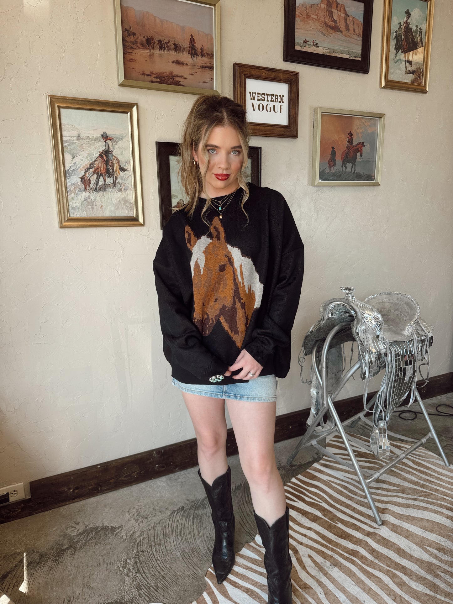 The Pecos Palomino Sweater