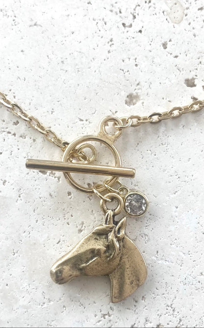 The Filly Necklace in Gold