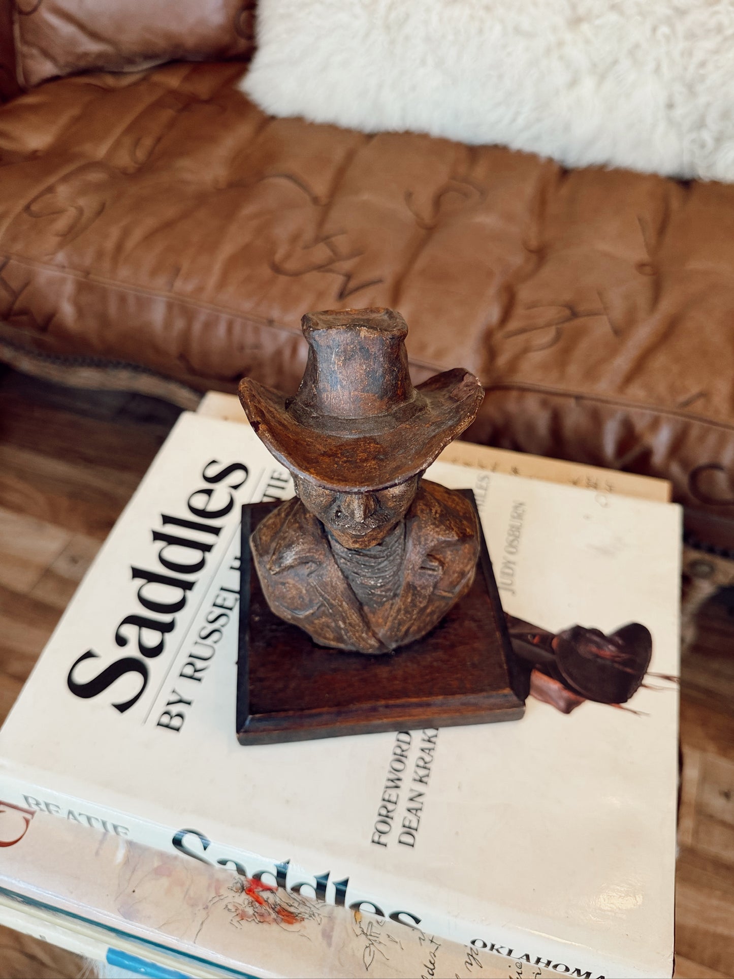 Vintage Cowboy Statue