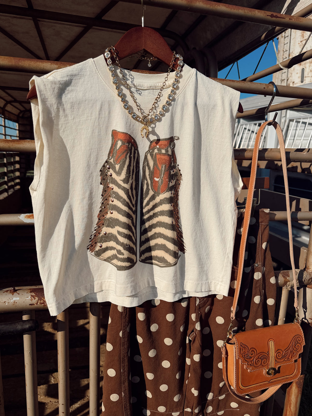 The Zebra Chaps Muscle Tee