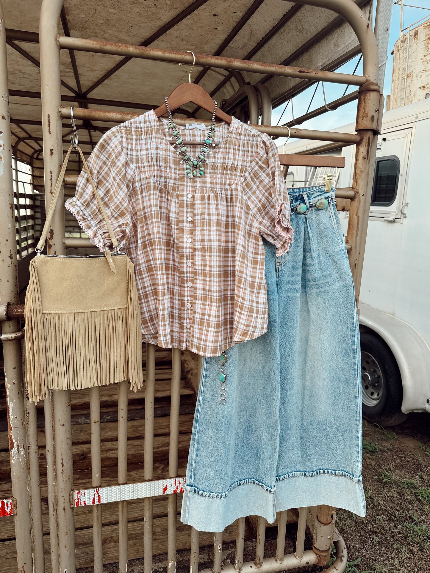 The Poppy Plaid Top