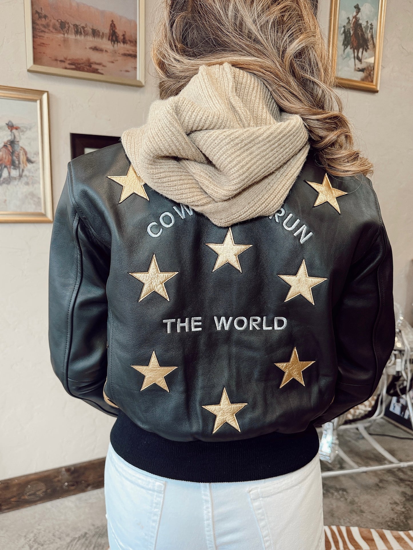 The Cowgirls Run The World Bomber Jacket