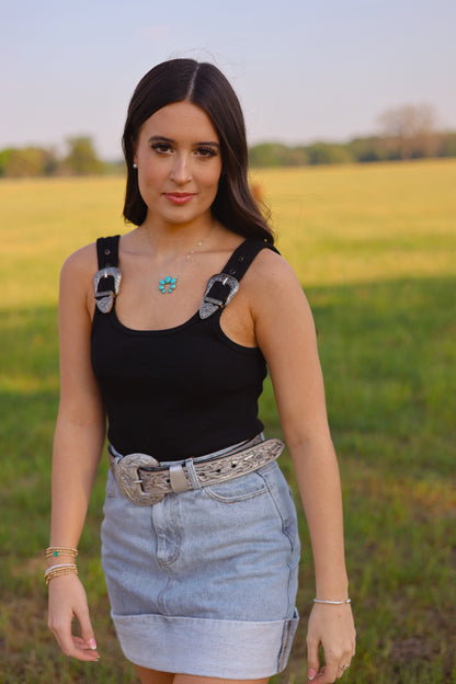 The Brazos Bodysuit in Black LARGE
