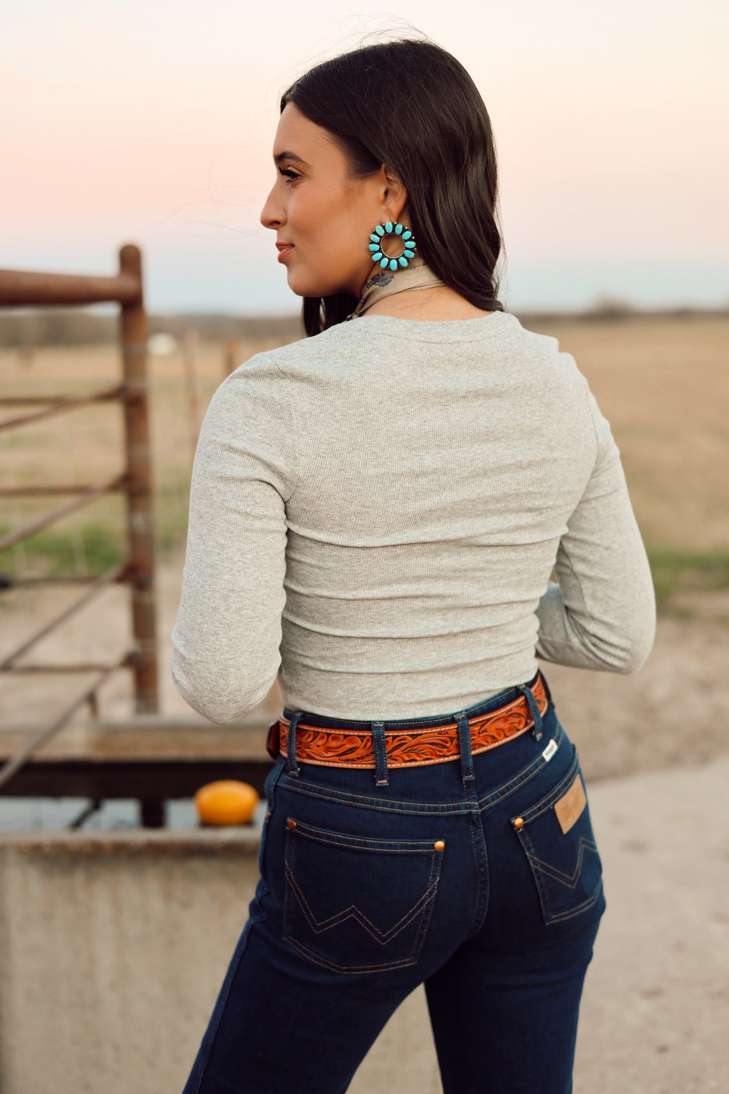 The Bakersfield Top in Grey