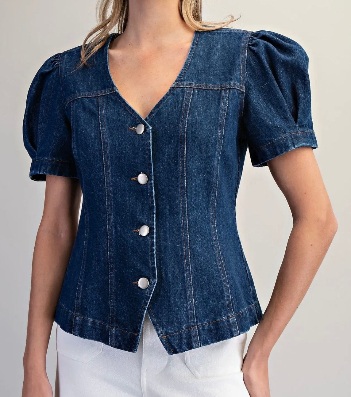 The Deville Denim Top