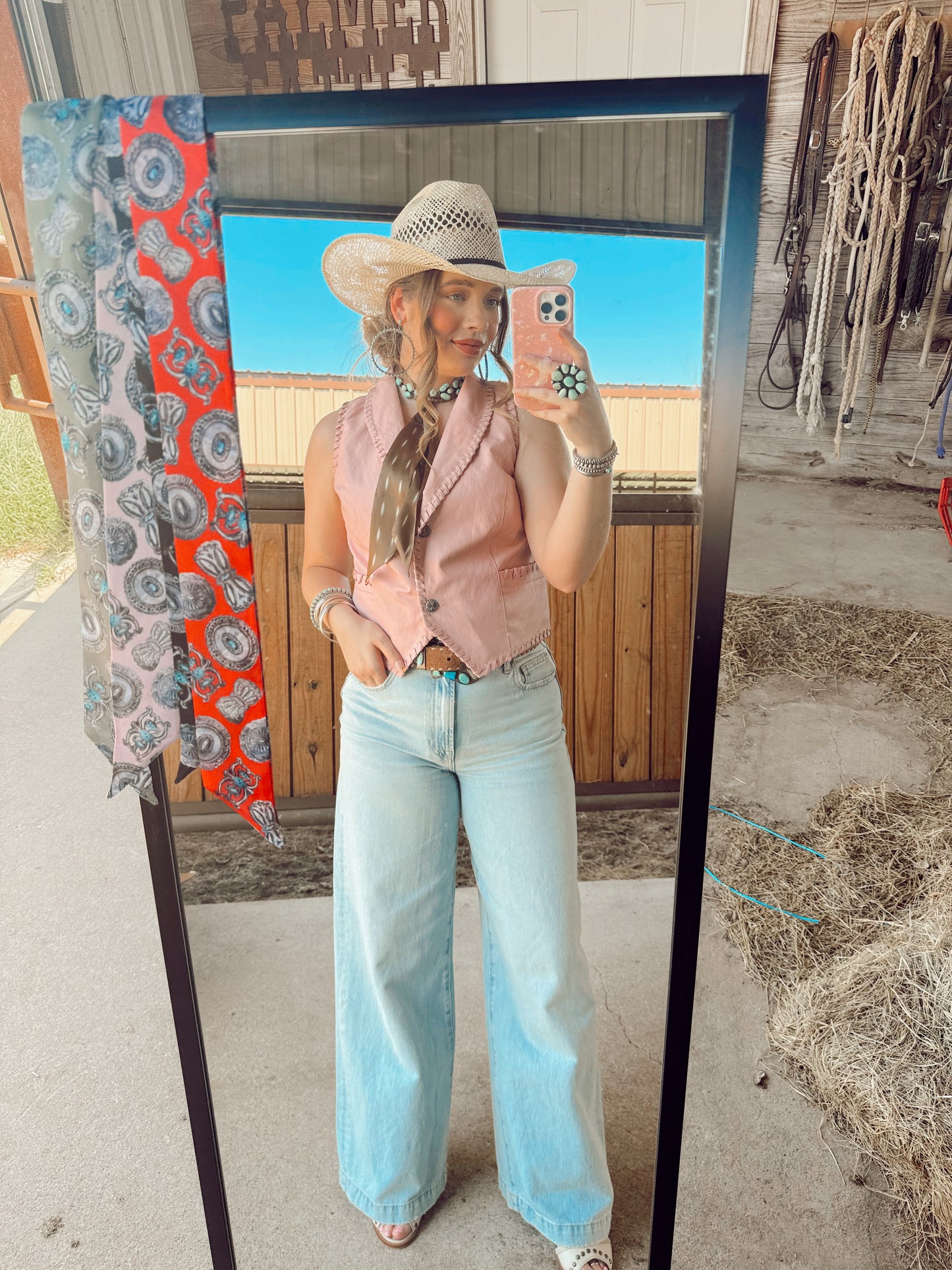 The Whiskey Creek Vest in Blush