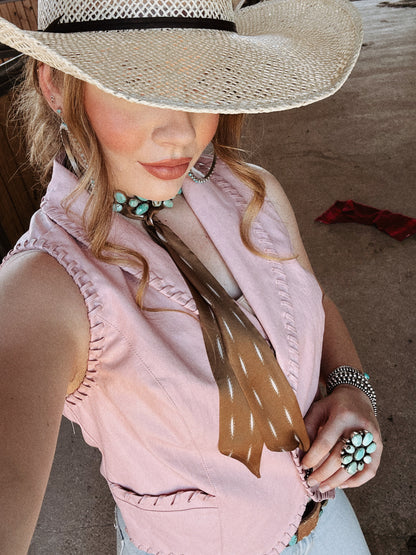 The Whiskey Creek Vest in Blush