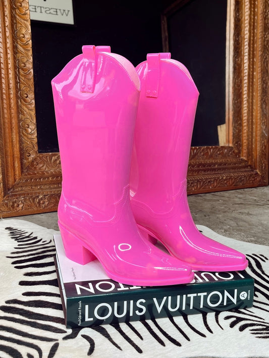 The Annie Rain Boots in Pink