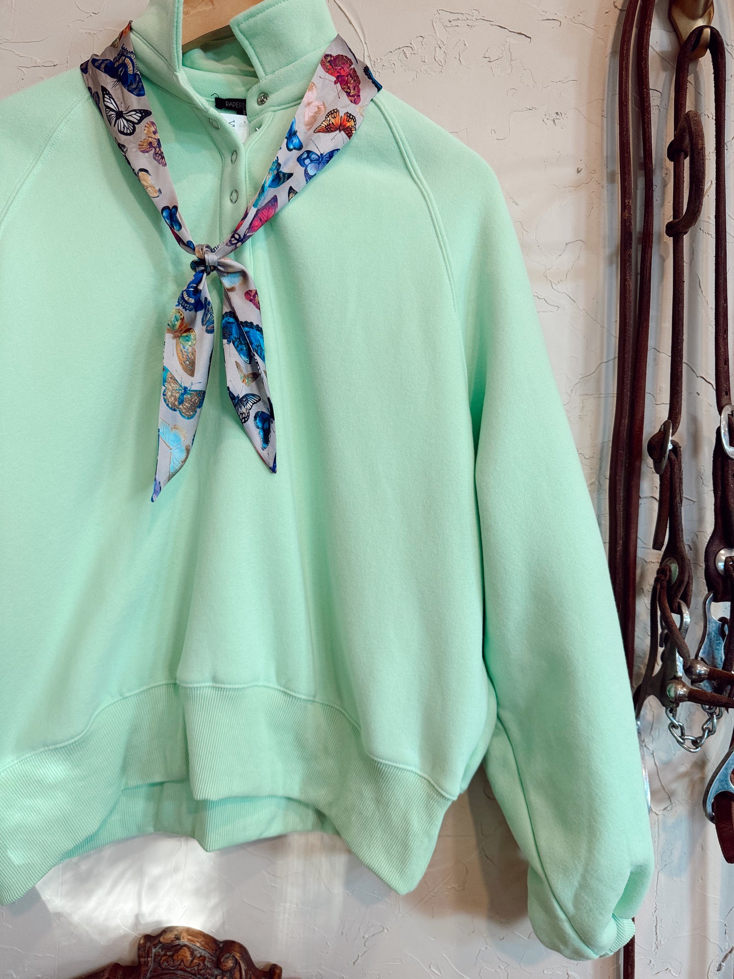 The Piper Top in Apple Green