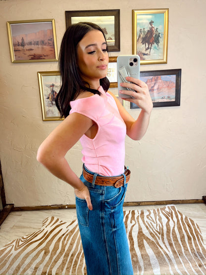 The Athens Top in Pink