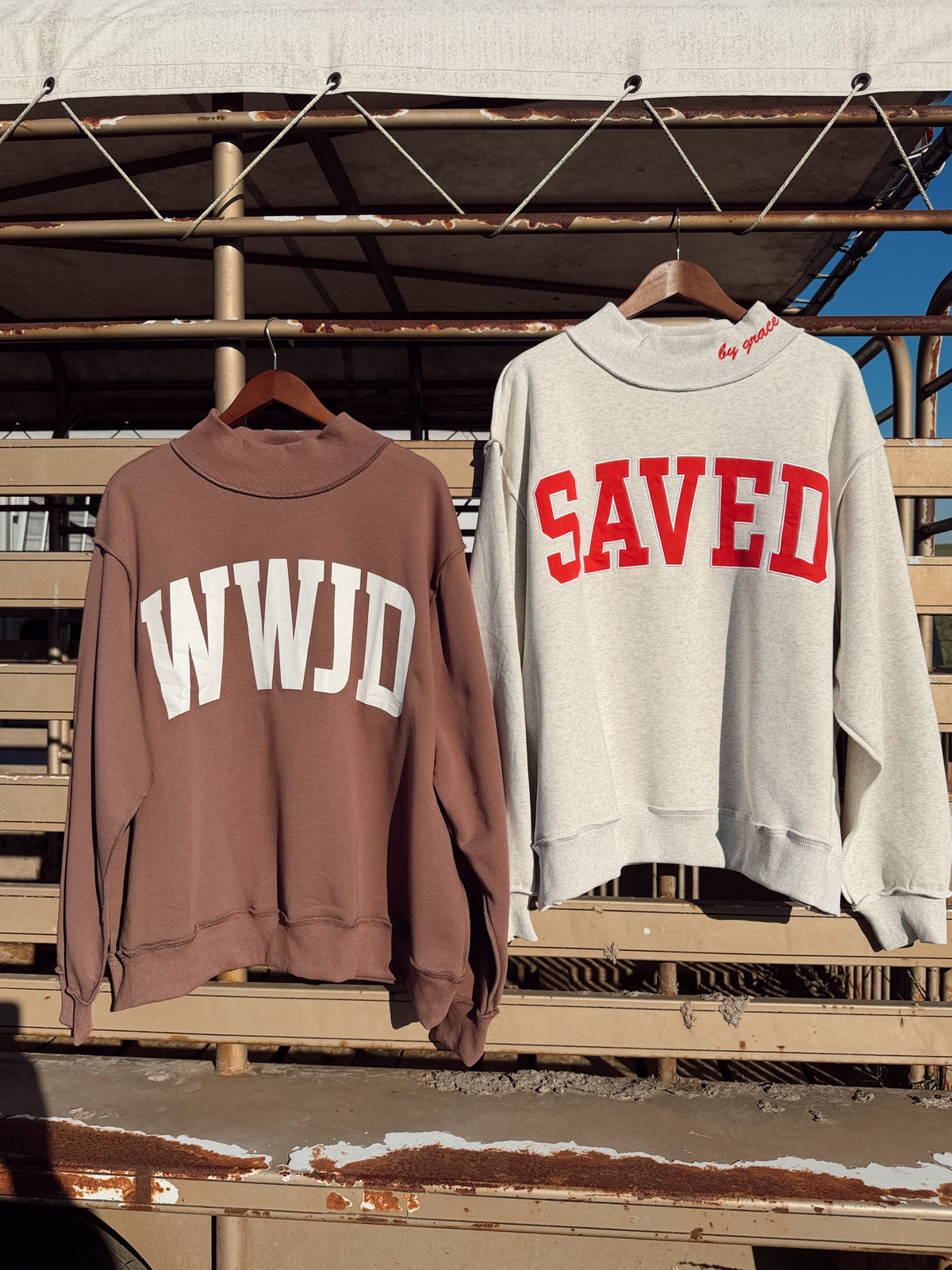 The Reversible WWJD Mock Neck Sweatshirt