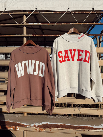 The Reversible WWJD Mock Neck Sweatshirt