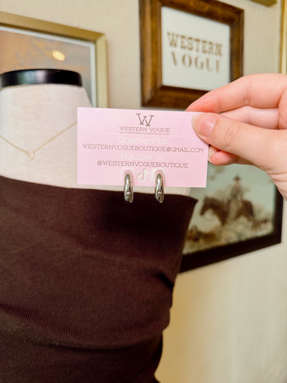 The Chunky Hoop Earrings