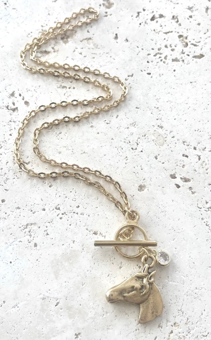 The Filly Necklace in Gold