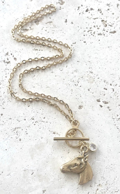 The Filly Necklace in Gold