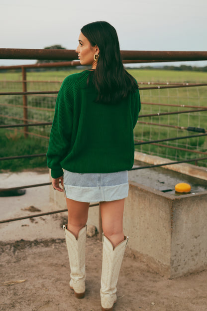 The Saddle Straps Sweater