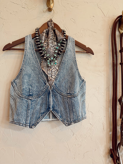 The Devan Denim Top